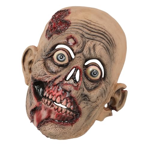 Whltzf Horror-Halloween-Kostüm mit überstehenden Augen und verrotteter Hautstruktur, atmungsaktiv, Cosplay-Kostüm für Damen und Herren, Halloween-Party von Whltzf