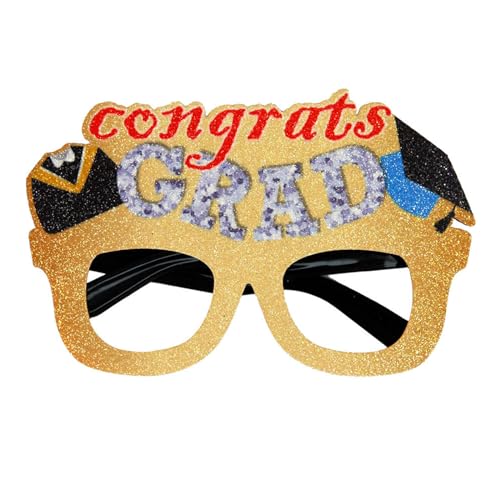 Whltzf Klasse 2024 Abschluss-Brille, Party-Brille, Abschlussfeier, Party-Dekoration, Zubehör, Abschlussfeier, Foto-Requisiten, Abschlussbrille von Whltzf