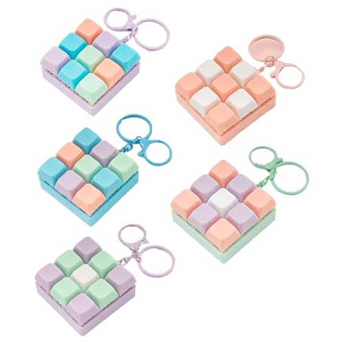 Whltzf Klicken Sie Auf 9 Keychain Tragbare Schreibtischspielzeug Mit Feedbacks Mit Feedbacks Ruhige Stressablastung Für Sorgfältige Erleichterung Und Konzentrat Stressabbauklicky Keychain von Whltzf