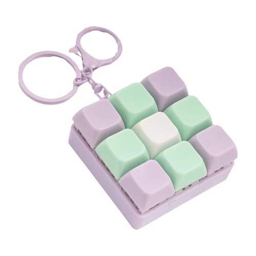 Whltzf Klicken Sie Auf 9 Keychain Tragbare Schreibtischspielzeug Mit Feedbacks Mit Feedbacks Ruhige Stressablastung Für Sorgfältige Erleichterung Und Konzentrat Stressabbauklicky Keychain von Whltzf