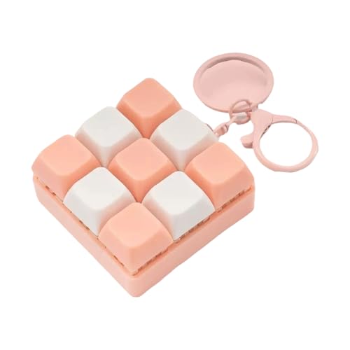 Whltzf Klicken Sie Auf 9 Keychain Tragbare Schreibtischspielzeug Mit Feedbacks Mit Feedbacks Ruhige Stressablastung Für Sorgfältige Erleichterung Und Konzentrat Stressabbauklicky Keychain von Whltzf