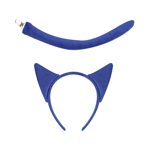 Whltzf Modischer Kopfschmuck mit blauen Ohren, weich, Cartoon-Hariband für Themenanlässe, Rollenspiel-Zubehör, niedliche Katzenohren-Designs Whltzf Modischer Kopfschmuck mit blauen Ohren, weich, Cartoon-Hariband für Themenanlässe, Rollenspiel-Zubehör, niedliche Katzenohren-Designs von Whltzf