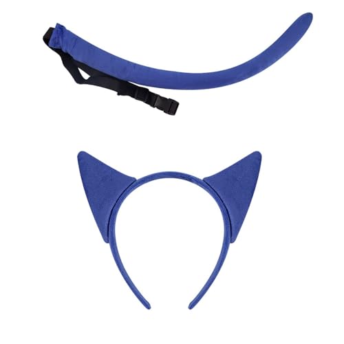 Whltzf Modischer Kopfschmuck mit blauen Ohren, weich, Cartoon-Hariband für Themenanlässe, Rollenspiel-Zubehör, niedliche Katzenohren-Designs Whltzf Modischer Kopfschmuck mit blauen Ohren, weich, Cartoon-Hariband für Themenanlässe, Rollenspiel-Zubehör, niedliche Katzenohren-Designs von Whltzf