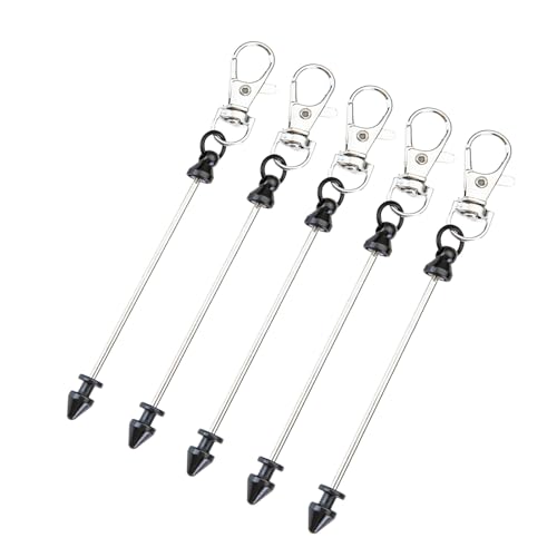 Whltzf Multifunktionales Perlenschlüssel-Set, Metallstruktur, modische Tasche und Dekorationen, Perlenanhänger für Party, Mode, Taschenanhänger, 5 Stück von Whltzf