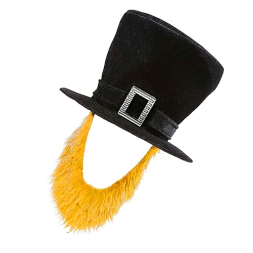 Whltzf Piraten-Zylinder mit Bart befestigt, Halloween-Accessoire für Erwachsene, für Motto-Partys und Cosplay-Events, 4 Farben, Halloween-Kostüm-Zubehör mit abnehmbarem Bart Whltzf Piraten-Zylinder mit Bart befestigt, Halloween-Accessoire für Erwachsene, für Motto-Partys und Cosplay-Events, 4 Farben, Halloween-Kostüm-Zubehör mit abnehmbarem Bart von Whltzf