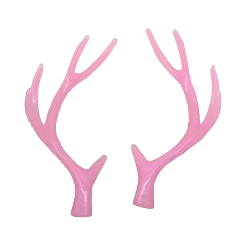 Whltzf Simulations-Geweih-Hörner, Kunstharz-Foto-Requisiten, verformt sich nicht, realistisch, für Halloween-Mottoparty und Bühnenauftritte, Themenparty, Kopfschmuck von Whltzf