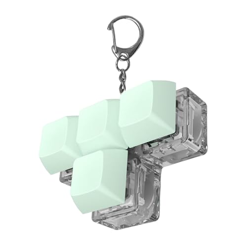 4-Tasten-Achsen-Tester, Schlüsselanhänger Fidget Clicker der Tastatur, Fingerspielzeug des Testers "Leuchtende Tastenbaum" | Schlüsselanhänger, sensorisches Spielzeug, Baumtester, Entspannung von Whnbuij
