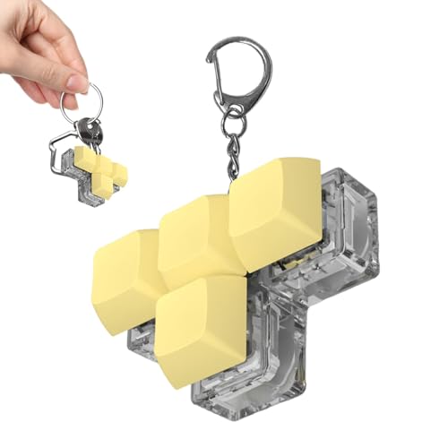 4-Tasten-Achsen-Tester, Schlüsselanhänger Fidget Clicker der Tastatur, Fingerspielzeug des Testers "Leuchtende Tastenbaum" | Schlüsselanhänger, sensorisches Spielzeug, Baumtester, Entspannung von Whnbuij
