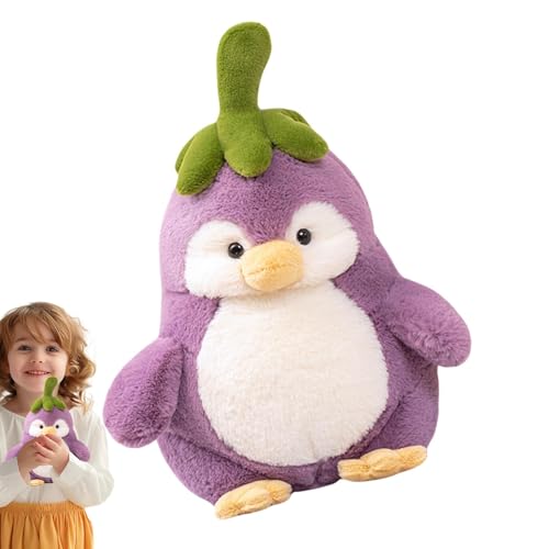 Aubergine Pinguin Puppe - Sofastuhlkissen, Plüschtiere auf Auberginen, Heimdekoration, Wurfkissen 9,84 Zoll, Wurfkissen für das Zimmer Aubergine Pinguin Puppe - Sofastuhlkissen, Plüschtiere auf Auberginen, Heimdekoration, Wurfkissen 9,84 Zoll, Wurfkissen für das Zimmer von Whnbuij