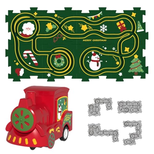 Auto Puzzle Rennstrecken-Set für Kinder Puzzle Racer Auto Spielzeug Piste Puzzle Eisenbahn Puzzle Eisenbahnwagen - Spielzeug für Kinder Rennstrecke Cartoon-Fahrbahn Puzzlebahn Auto Puzzle Rennstrecken-Set für Kinder Puzzle Racer Auto Spielzeug Piste Puzzle Eisenbahn Puzzle Eisenbahnwagen - Spielzeug für Kinder Rennstrecke Cartoon-Fahrbahn Puzzlebahn von Whnbuij