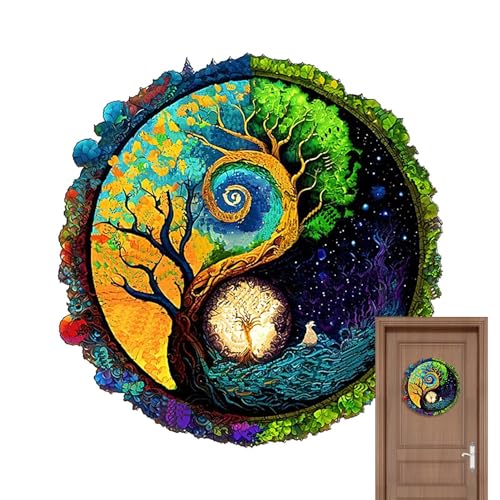 Bäume Puzzle für Erwachsene, Holzpuzzle - Niedliche Holzpuzzle für Erwachsene, Lernpuzzle für Erwachsene und Kinder, Kreative Puzzles zur Verbesserung der Feinmotorik Bäume Puzzle für Erwachsene, Holzpuzzle - Niedliche Holzpuzzle für Erwachsene, Lernpuzzle für Erwachsene und Kinder, Kreative Puzzles zur Verbesserung der Feinmotorik von Whnbuij