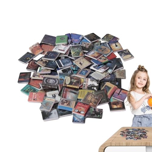 Bücher für Puppenhäuser, Bücher aus Natur für Puppenhäuser, Bücher zur Dekoration, Bücher in Form eines Puppenhauses für Wohnzimmer und Arbeitszimmer von Whnbuij