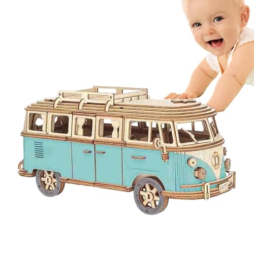 Camping Bus Puzzle aus Holz – Holzbus, Bausatz Handwerk aus Holz | Modell Touristischer Bus aus Holz, ästhetische Heimdekoration, Lernspielzeug für Camping Bus Puzzle aus Holz – Holzbus, Bausatz Handwerk aus Holz | Modell Touristischer Bus aus Holz, ästhetische Heimdekoration, Lernspielzeug für von Whnbuij