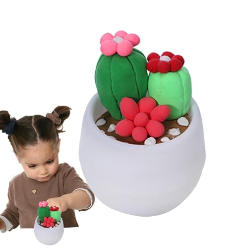 Clay Kit für Kinder, Modelliermasse Kit - Niedlicher sicherer und harmloser handgefertigter Blumentopf - Tonset Lustiges handgefertigtes Lernspielzeug, Tonpflanzen für Bambus Clay Kit für Kinder, Modelliermasse Kit - Niedlicher sicherer und harmloser handgefertigter Blumentopf - Tonset Lustiges handgefertigtes Lernspielzeug, Tonpflanzen für Bambus von Whnbuij