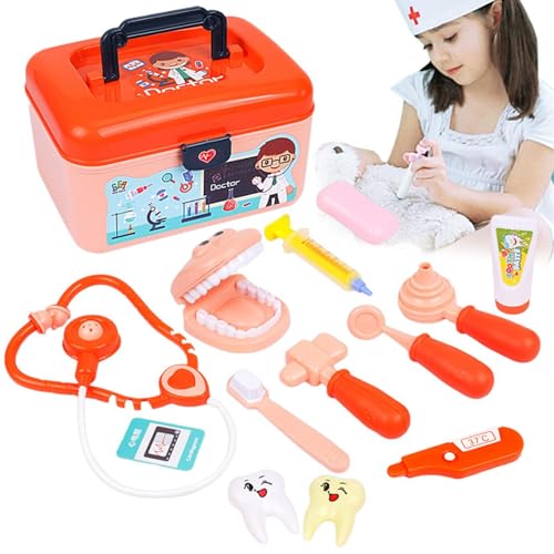 Doktor Spielzeug Set, Zahnarzt Spielzeug für Kinder, Pädagogischer Zahnarzt Finge Fint | Nützliche Cosplay-Requisiten, Cartoon-Kinderspielzeug für Klassenzimmer, Urlaub, s von Whnbuij
