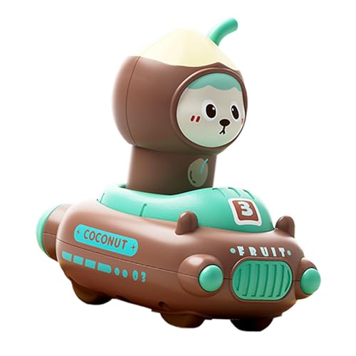 Drücken Sie nach unten und fahren Sie Fahrzeuge - Fruit Press Go Spielzeugauto, Kids Press & Go Car | 360-Grad-Cartoon-Frucht-aktiviertes Spielzeug von Whnbuij