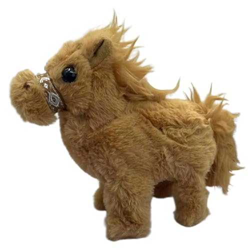 Elektrische Haustiere - Pony -Spielzeug wandeln, Roboterpony Plüschspielzeug für Kinder | Realistische Sound -Pferdesspielzeug, Bewegung und Klang, pädagogische Galoppspielzeug für 3 Jahre, batt von Whnbuij