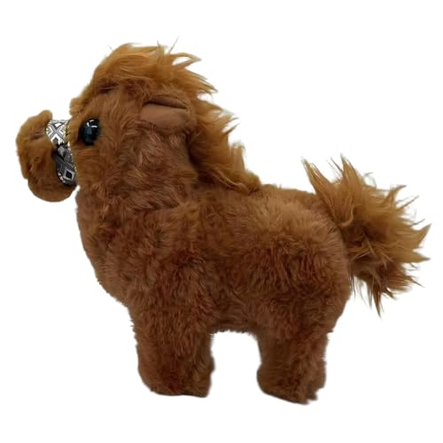 Elektrische Haustiere - Pony -Spielzeug wandeln, Roboterpony Plüschspielzeug für Kinder | Realistische Sound -Pferdesspielzeug, Bewegung und Klang, pädagogische Galoppspielzeug für 3 Jahre, batt von Whnbuij