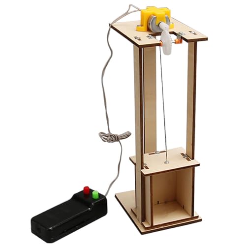 Elektrischer Aufzug, handgefertigtes Modell, handgefertigtes Stiel-Kit für Aufzug - Kinderstielprojekte mit Holzaufzug - Kinderprojekte mit hölzernem Aufzug für Kinder Elektrischer Aufzug, handgefertigtes Modell, handgefertigtes Stiel-Kit für Aufzug - Kinderstielprojekte mit Holzaufzug - Kinderprojekte mit hölzernem Aufzug für Kinder von Whnbuij