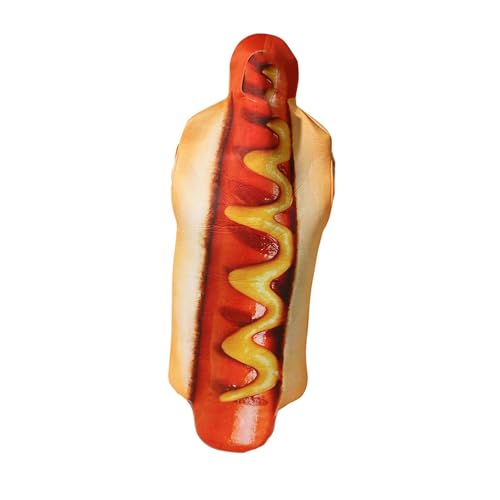 Fantasievolles Hot Dog Kostüm – komplettes Hot Dog-Kostüm, lustiges Performance-Outfit | Lustiger Hot Dog Overall für Bühnenauftritte, lustiges Essen, lustiges Kleid Fantasievolles Hot Dog Kostüm – komplettes Hot Dog-Kostüm, lustiges Performance-Outfit | Lustiger Hot Dog Overall für Bühnenauftritte, lustiges Essen, lustiges Kleid von Whnbuij