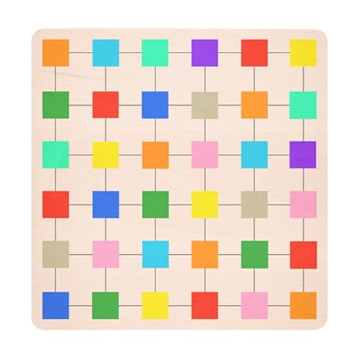 Farbblock-Puzzlespiel, Holzblock-Puzzle,Puzzlespiel Matching Spielzeug | Interaktives Farbsortierspielzeug, lustiges pädagogisches Spielzeug für die a von Whnbuij