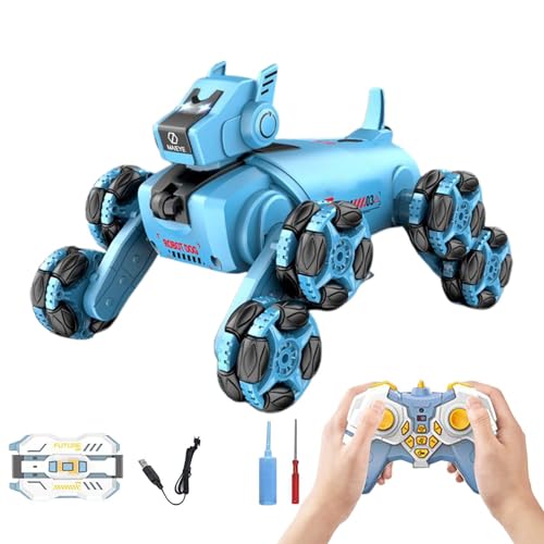 Fernbedienung Spielzeugauto - RC -Autospielzeug, Roboterhund für Kinder - 26,5 x 16,5 x 16 cm/ tragbarer 8WD Smart Robot Dog, elektronisches Haustier, Robotertier, Electric Climbing Puppy für Kinder u von Whnbuij