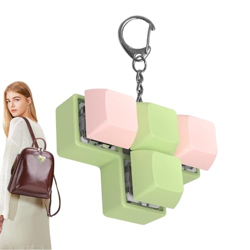 Fidget Tastatur Schlüsselanhänger Fidget Clicker Schlüsselanhänger Leuchtend 4 Tasten Baum Tester Fingerspielzeug | Schlüsselanhänger, sensorisches Spielzeug, Baumtester von Whnbuij