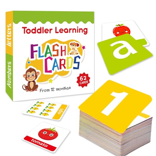 Flash-Karten für Kinder, Lernspielzeug für Kinder, Set mit 60 Lernkarten, Buchstaben, Farben, Formen und Zahlen, doppelseitige Lernkarten, intellektuelle Beleuchtung für Kinder Flash-Karten für Kinder, Lernspielzeug für Kinder, Set mit 60 Lernkarten, Buchstaben, Farben, Formen und Zahlen, doppelseitige Lernkarten, intellektuelle Beleuchtung für Kinder von Whnbuij
