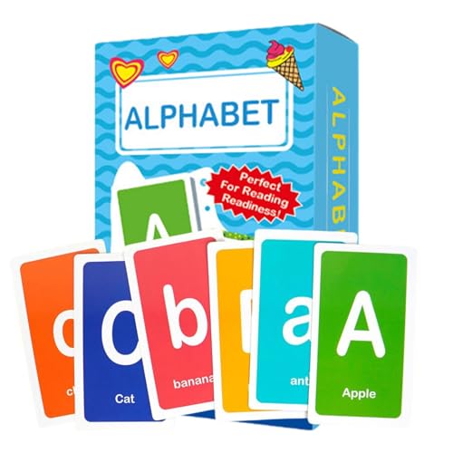 Flash-Karten mit Alphabet – Lernkartenspiel für Kinder, Karten zum Lernen von Buchstaben | Flashcard zum Lernen des Alphabets, interaktives Werkzeug zum Lernen in E von Whnbuij