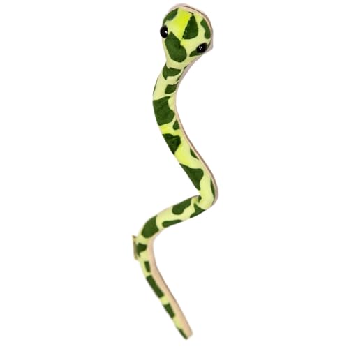 Gefüllte Schlange Tier - realistische Klapp Schlangenpuppe, weiche Plüsch-Kuschelschlange Anhänger | 36 cm hautfreundlich gefüllte Schlangenhandgelenk Puppe mit Gelenken für b von Whnbuij