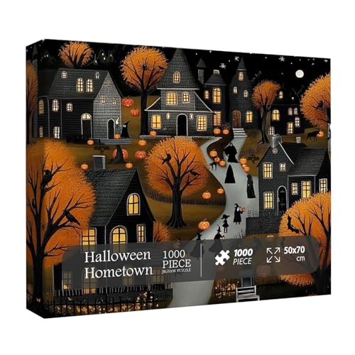 Halloween Natal Puzzle 1000 Teile – Halloween Puzzle, Vintage Spukhaus Puzzlespielzeug | Stimulierendes Puzzle, kreatives Puzzle zum Sammeln mit Halloween-Szenen Halloween Natal Puzzle 1000 Teile – Halloween Puzzle, Vintage Spukhaus Puzzlespielzeug | Stimulierendes Puzzle, kreatives Puzzle zum Sammeln mit Halloween-Szenen von Whnbuij