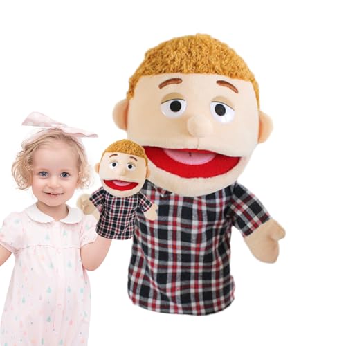 Handpuppe Opa Plüsch - weicher Stoff, Mund beziehen | Bildungsspielzeug perfekt für Kindergärten Storytime, realistische Großelterncharaktere für interaktives Lernen, Puppen, die im Klassenzimmer verw Handpuppe Opa Plüsch - weicher Stoff, Mund beziehen | Bildungsspielzeug perfekt für Kindergärten Storytime, realistische Großelterncharaktere für interaktives Lernen, Puppen, die im Klassenzimmer verw von Whnbuij