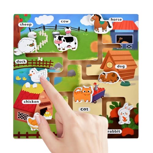 Holzpuzzle Aktivitätentafel, Farb- und Zahlenlabyrinth, Lernlabyrinthtafel, Holzzählen, Feinmotorik-Spielzeug, Lernspielzeug für g Holzpuzzle Aktivitätentafel, Farb- und Zahlenlabyrinth, Lernlabyrinthtafel, Holzzählen, Feinmotorik-Spielzeug, Lernspielzeug für g von Whnbuij
