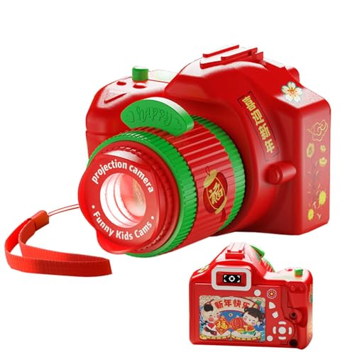 Kamera Mit Projizierten Bildern – Lustiger Spielzeug-Kamerabetrachter | 9,5 X 6 X 7,7 Cm Große Rollenspielkamera Mit Projektor, Pädagogische Spielzeugkamera Für Ostern, Geburtstag, Kindertag Und Neuja von Whnbuij