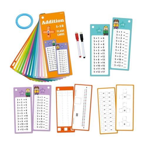Mathematik-Lernkarten – leichte Mathematik-Spiele mit Ring für Kindergarten | Reisespiele, Lernaktivitäten, Kartenspiele für Jungen und Mädchen Mathematik-Lernkarten – leichte Mathematik-Spiele mit Ring für Kindergarten | Reisespiele, Lernaktivitäten, Kartenspiele für Jungen und Mädchen von Whnbuij