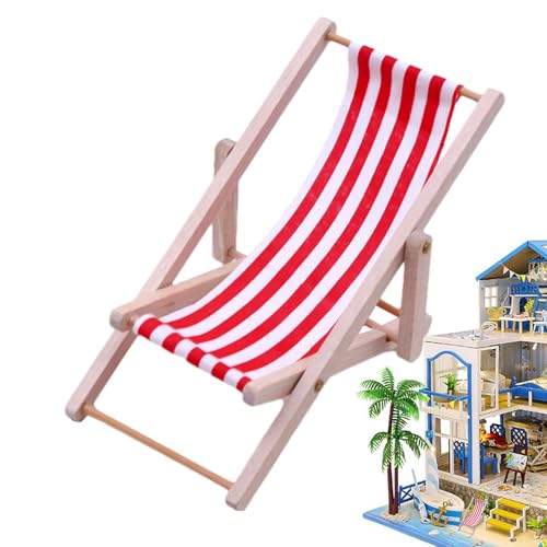 Mini Klappstühle - Strandspielzeugmöbel, dekorative Wohnzimmerblätter | Tischornamente, Terrassenstühle des Tischmodells für Gartendisplay, Puppenhaus Zubehör Mini Klappstühle - Strandspielzeugmöbel, dekorative Wohnzimmerblätter | Tischornamente, Terrassenstühle des Tischmodells für Gartendisplay, Puppenhaus Zubehör von Whnbuij