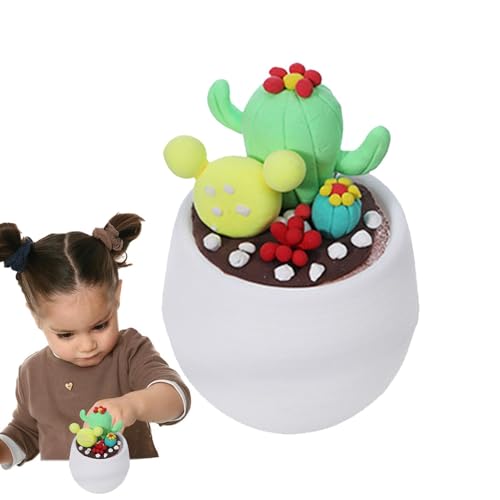 Modelliermasse-Kit, Ton-Set für Kinder | Niedlicher, sicherer und harmloser handgefertigter Blumentopf | Lustiges handgefertigtes Lernspielzeug-Set, Tonpflanzen für Bambus Modelliermasse-Kit, Ton-Set für Kinder | Niedlicher, sicherer und harmloser handgefertigter Blumentopf | Lustiges handgefertigtes Lernspielzeug-Set, Tonpflanzen für Bambus von Whnbuij