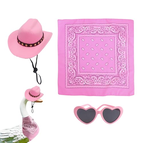 Outfit Set Skulpturen Gooses, Outfit Set Statuen Gooses | Bekleidungsset für die Gooses Statue - Das elegante Kostüm Set für kleine Tiere beinhaltet den Schal und die Brille für die Feder p von Whnbuij