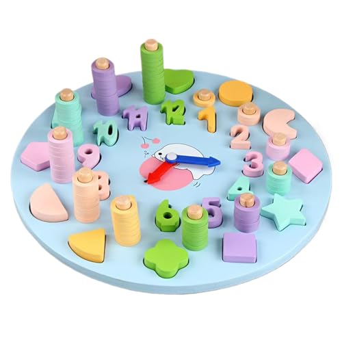 Pädagogische Uhr, Uhrspielzeug | All in 1 Lernuhr-Zahlenform-Assoziationsspiel – Vorschule Lernaktivitäten, Mathematik-Lehrwerkzeuge mit Akt Pädagogische Uhr, Uhrspielzeug | All in 1 Lernuhr-Zahlenform-Assoziationsspiel – Vorschule Lernaktivitäten, Mathematik-Lehrwerkzeuge mit Akt von Whnbuij
