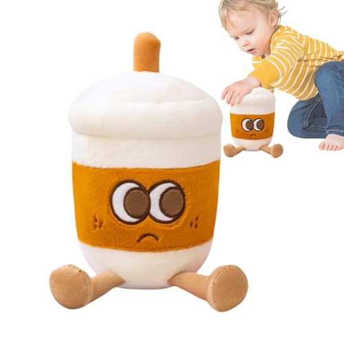 Plüsch Teetasse, Schieben Kaffeetasse - Lustiger Plüsch für Erwachsene - Die Rolle der Kinder für weiche Haut spielt Plüschtiere, Plüsch für Mädchen Heimdekoration von Whnbuij