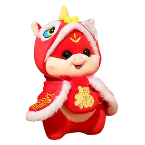 Plüschtier Maskottchen Schlange, chinesisches Maskottchen | Schlange aus Plüsch, traditionelles chinesisches Maskottchen – weiches Plüschkissen für Zuhause, chinesisches Neujahr, für Krippe von Whnbuij