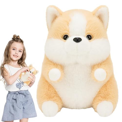 Plüschtier für Welpen, Plüschpuppenspielzeug - Niedlicher weicher Plüschwelpe, Plüschhundesammlung, Spielzeug für Wohnzimmer, Schlafzimmer, Stuhl, Sofa, Diva Plüschtier für Welpen, Plüschpuppenspielzeug - Niedlicher weicher Plüschwelpe, Plüschhundesammlung, Spielzeug für Wohnzimmer, Schlafzimmer, Stuhl, Sofa, Diva von Whnbuij
