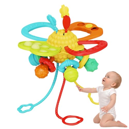 Pull-String-Spielzeug für Babys, Pull-String-Sensorspielzeug,Feinmotorik-Beißring-Reisespielzeug | Lustiges Zugschnur-Aktivitätsspielzeug zur sensorischen Entwicklung für Ostern, Kindertag, Geburtstag Pull-String-Spielzeug für Babys, Pull-String-Sensorspielzeug,Feinmotorik-Beißring-Reisespielzeug | Lustiges Zugschnur-Aktivitätsspielzeug zur sensorischen Entwicklung für Ostern, Kindertag, Geburtstag von Whnbuij