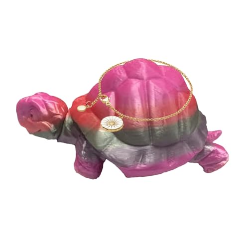 Schildkrötenspielzeug, bedruckt, bewegliche Schildkröte, Fidget Mobile, sensorische Erfahrung mit einer beweglichen Sammelfigur, einem Osterkorb und einer kreativen Kreation von Whnbuij