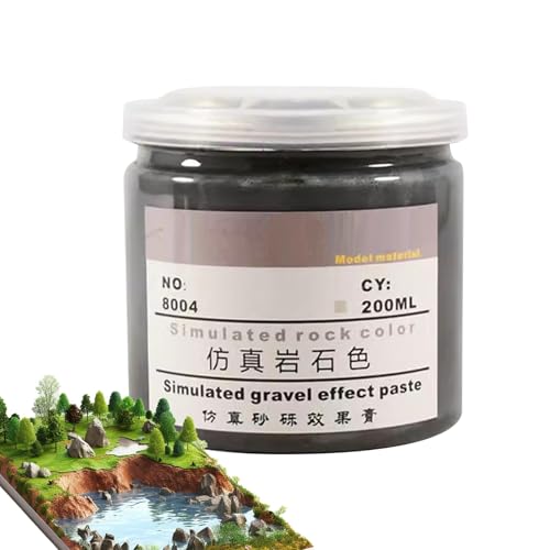 Schlamm für Miniatur-Sand-Effekt, 200 ml, Simulation der Erdstruktur Miniatur-Basing – natürliche Wüsten-Szenerien für Enthusiasten von Whnbuij