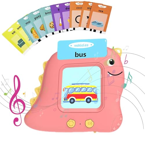 Sprechende Lernkarten für Kleinkinder, Sprechende Lernkarten, Lernspielzeug - Sprechende Karteikarten mit Dinosauriern, hörbare sprechende Kartenmaschine - Lernspielzeug, Sprachspielzeug, wiederauflad Sprechende Lernkarten für Kleinkinder, Sprechende Lernkarten, Lernspielzeug - Sprechende Karteikarten mit Dinosauriern, hörbare sprechende Kartenmaschine - Lernspielzeug, Sprachspielzeug, wiederauflad von Whnbuij