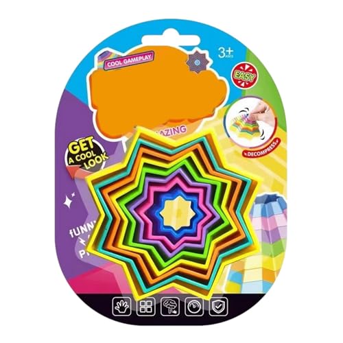 Stern-Fidget-Spielzeug, sechseckiges Fidget Spielzeug, sechseckige sensorische Würfel | Lernspielzeug für den Schreibtisch in Sternform, tragbare sechseckige sensorische Würfel Stern-Fidget-Spielzeug, sechseckiges Fidget Spielzeug, sechseckige sensorische Würfel | Lernspielzeug für den Schreibtisch in Sternform, tragbare sechseckige sensorische Würfel von Whnbuij