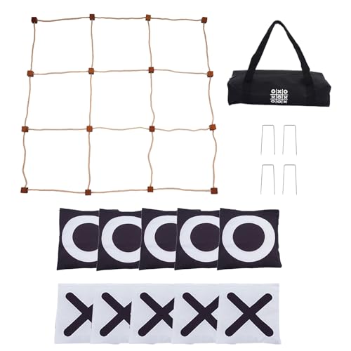 TIC -TOE Game - Ring Toss, Cornhole Combo | Athletische Entwicklung Athletisches Lernspielzeug, interaktive Gruppengruppe, lustige Wettbewerbsideen für Schulveranstaltungen von Whnbuij