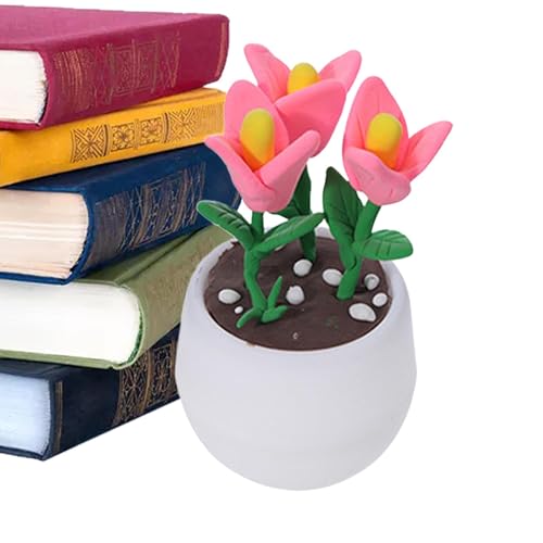 Tonkunst für Kinder, Ton-Kit für Kinder | Niedlicher handgefertigter Blumentopf sicher und harmlos - Tonset Lernspielzeug, lustiges handgefertigtes Lernspielzeug, Tonpflanzen für b Tonkunst für Kinder, Ton-Kit für Kinder | Niedlicher handgefertigter Blumentopf sicher und harmlos - Tonset Lernspielzeug, lustiges handgefertigtes Lernspielzeug, Tonpflanzen für b von Whnbuij