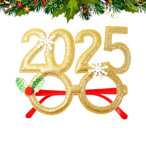 ?Weihnachten Party Brille, Weihnachtsdeko Brille 2025 ?2025 Brillenrahmen Dekoration | Vielseitige Partydekorationen für Silvesterpartys, Weihnachtsfeiern, pH- ?Weihnachten Party Brille, Weihnachtsdeko Brille 2025 ?2025 Brillenrahmen Dekoration | Vielseitige Partydekorationen für Silvesterpartys, Weihnachtsfeiern, pH- von Whnbuij